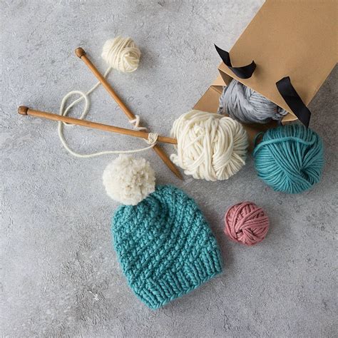 Are You Interested In Our Simple Beginners Knitting Kit With Our Pom