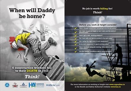 Only trained and qualified workers allow for working at height. DIY & Construction News August 2014 - Hire Here Ltd Dublin