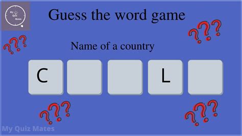 Guess The Word Game Vocabulary Game How Many Can You Guess Youtube