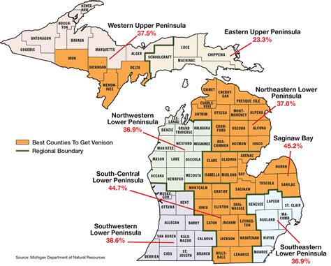 Detailed Michigan Time Zone Map Gorbad