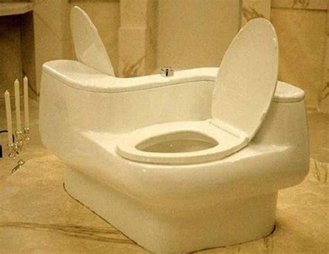 This Double Toilet For Couples I Guess Toilet Design Fails Cuddle