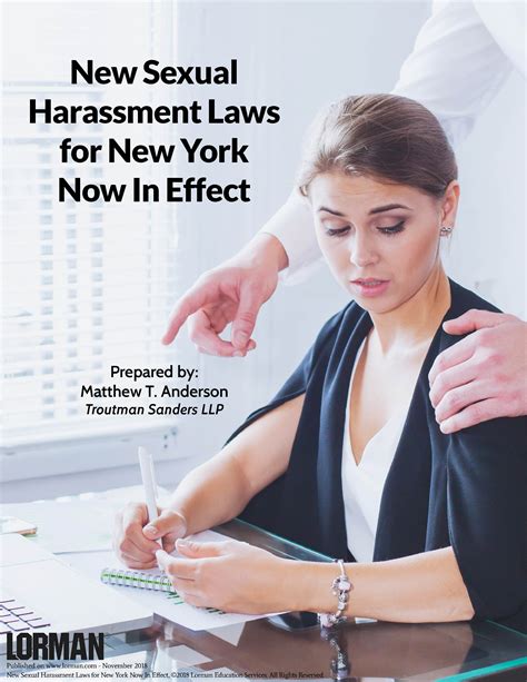 new sexual harassment laws for new york now in effect — white paper lorman education services