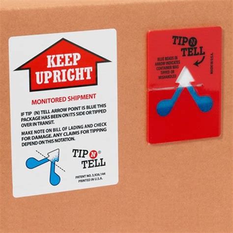 Tip N Tell Indicator Shipping Labels