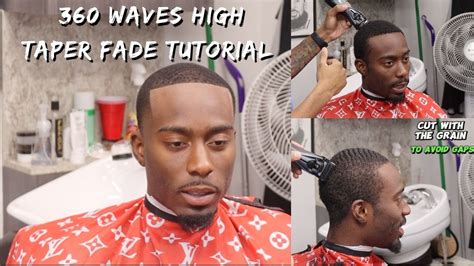 Step By Step 360 Waves High Taper Fade Haircut Tutorial Full Length 21