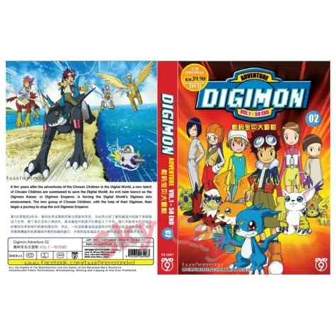 Anime Dvd Digimon Adventure 02 Ep 1 50 End English Dub 1999