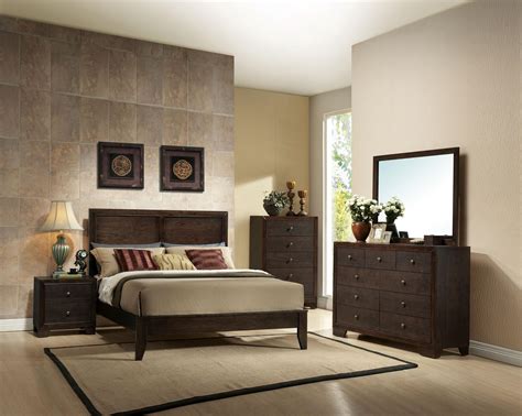 Luxury amish rustic panel boulder creek bedroom set solid Transitional Espresso Finish Wood Panel King Bedroom Set ...