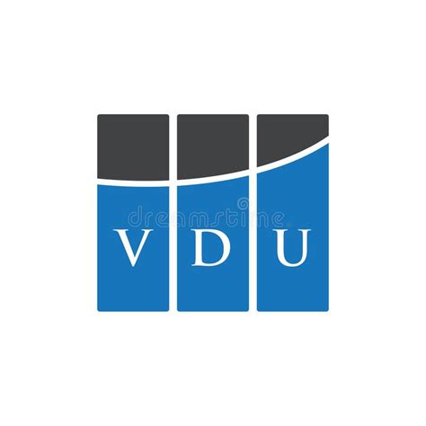 Vdu Letter Logo Design On White Background Vdu Creative Initials