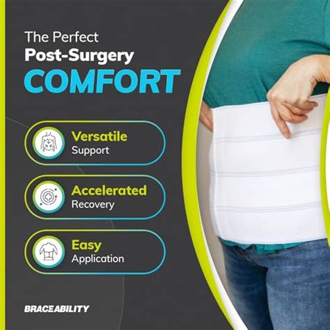 braceability medical abdominal stomach binder xxl belly band compression for diastasis recti