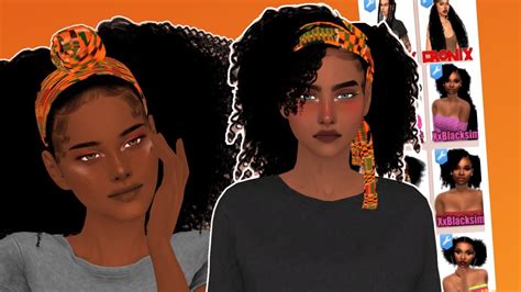 Sims 4 Afro Hair Haul💛cc Links Youtube