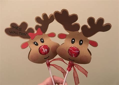 Reindeer Lollipops Christmas Ornaments Holiday Decor Novelty Christmas