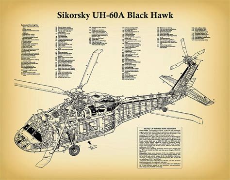 Sikorsky Uh 60 Black Hawk Blueprints