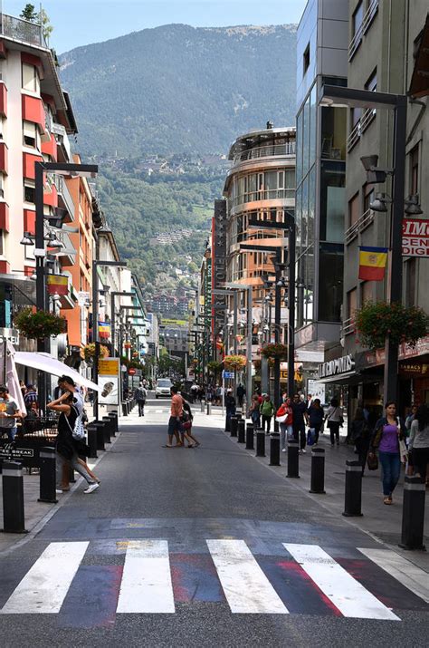 I really wanted to go on a tour, into the pyrenees mountains, but there were no tours scheduled during my time in andorra. Andorra La Vella Shopping Street Editorial Photography ...