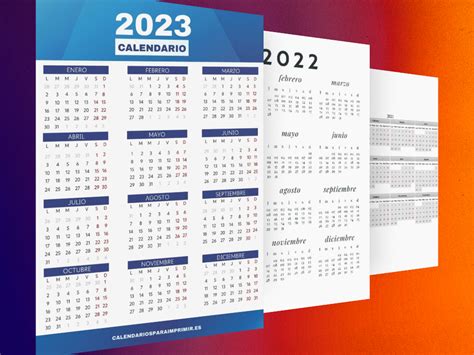 Calendarios Anuales Calendarios Y Planificadores Para Imprimir