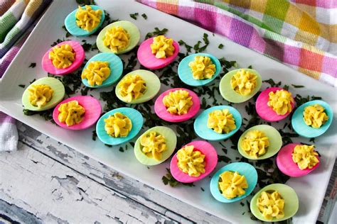 Colored Deviled Eggs Just A Pinch Recipes