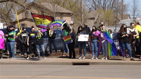 Homophobic Language On Sign Sparks Demonstration In Appleton
