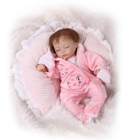 Real Touch Sleeping Reborn Baby Doll Silicone Soft 17 Inch Realistic