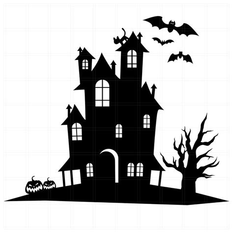Halloween Svg Haunted House Svg Halloween Svg File Etsy