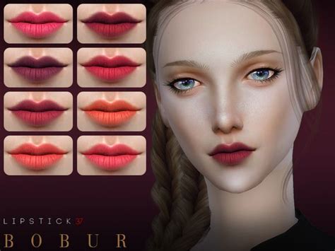 Bobur3s Bobur Lipstick 37 Sims Sims 4 Best Sims