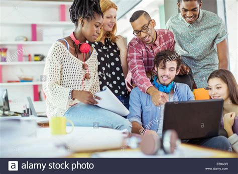People Working Together In Office Stock Photo Alamy