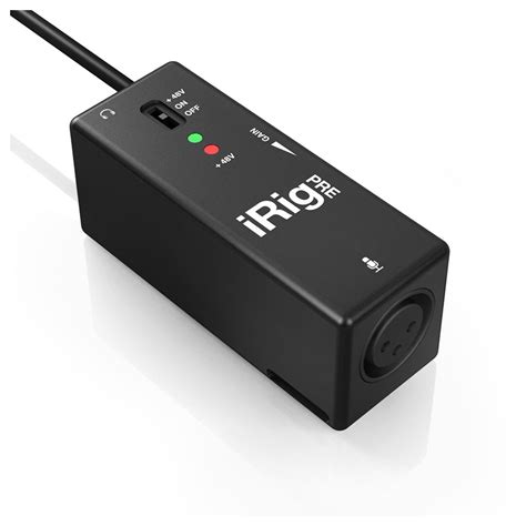 Ik Multimedia Irig Pre Microphone Interface For Ios Devices Gear4music