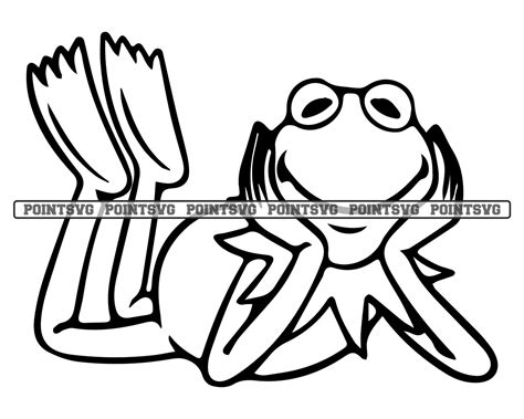 Kermit The Frog Png Svg Clipart Vector Etsy
