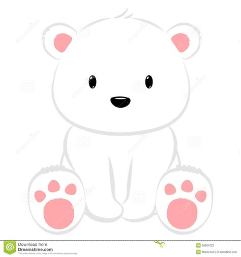Polar Bear Drawing Cute Bear Drawings Baby Cartoon Drawing