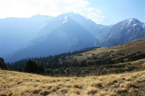Beautiful Himachal Dhela Thatch Alpine Pasture Of Great Himalayan