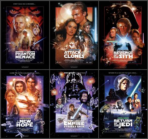 Star Wars Saga Poster Collection By Nei1b On Deviantart