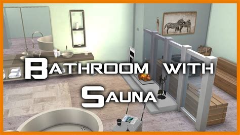 Bathroom With Sauna Sims 4 Speedbuild Cc Youtube