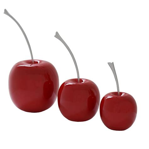 Annclaire golden pine breakfast nook with table and bench. Cherries Red Table Decor Set of 3 | El Dorado Furniture