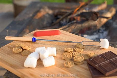 Wholesale Easy Cleaned Two Prong Marshmallow Forks For Delicious Food
