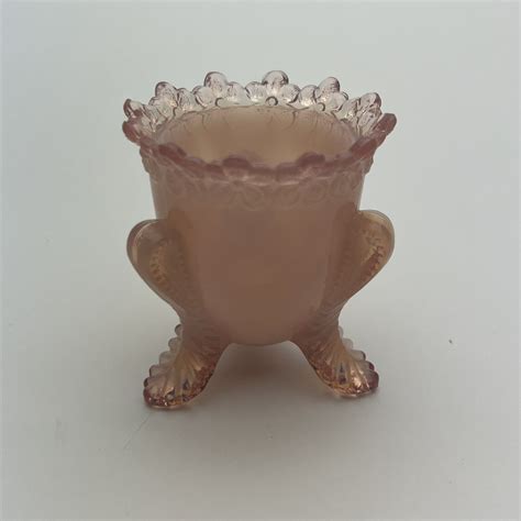 Boyd Degenhart Glass Forget Me Not Toothpick Holder Pink Crown Tuscan