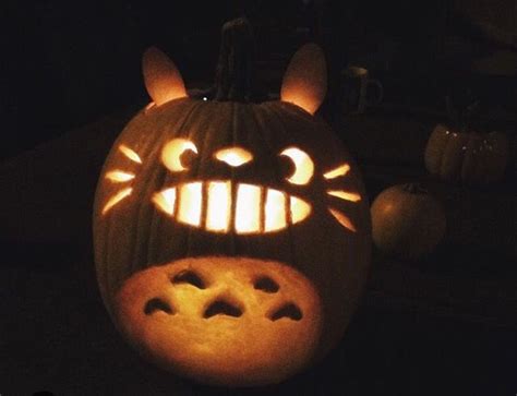 Totoro Pumpkin Pumpkin Decorating Pumpkin Pumpkin Carving