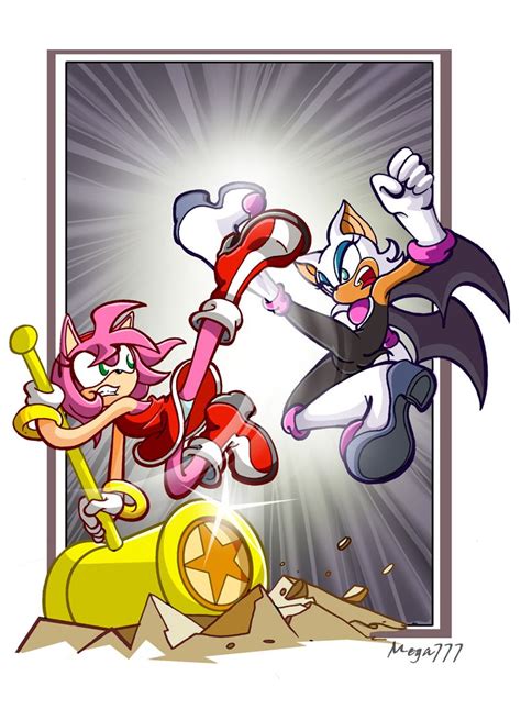 Amy Vs Rouge By Lightmega777 Sonic And Shadow Sonic Fan Characters