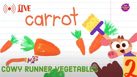 Cowy Runner Vegetables 2 Lingokids Live Boopanpankids Youtube