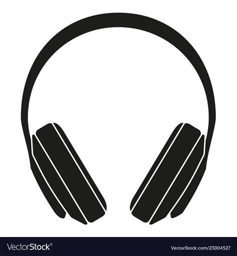 Headphones Silhouette Free Vector