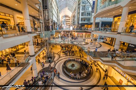 Toronto Canada Ontario Toronto Eaton Centre Inside Mall Royal Stock Photo