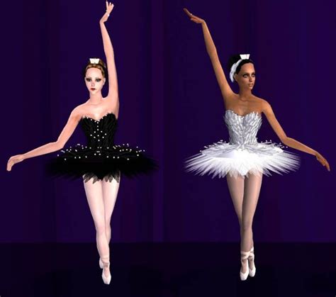 Swan Lake Tutus For Adult Females Sims Sims 4 Dresses