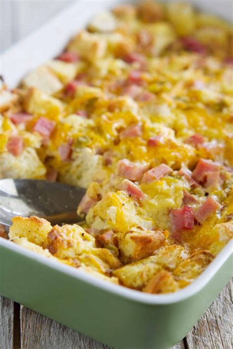 Ham And Cheese Easy Breakfast Casserole Recipe Taste And