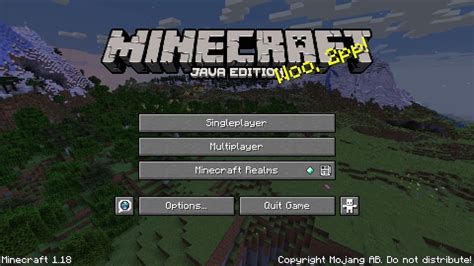New Minecraft 118 Title Screen Track Youtube