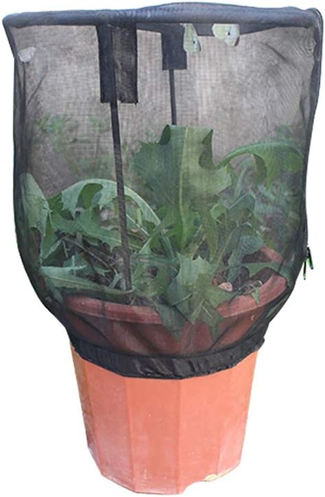 Leikance Plant Net Cover Bagprotective Zipper Mesh Net Bag Garden
