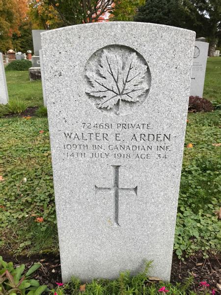 Walter Edward Arden The Canadian Virtual War Memorial Veterans