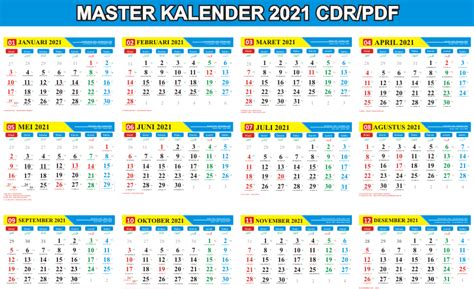 Kalender 2021 Indonesia Libur Nasional Kalender Nasional Tahun 2021