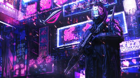 Tons of awesome cyberpunk 4k wallpapers to download for free. ASUS Cyberpunk 4K wallpaper