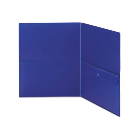 Smead Poly Two Pocket Folder Wsecurity Pocket Smd87701