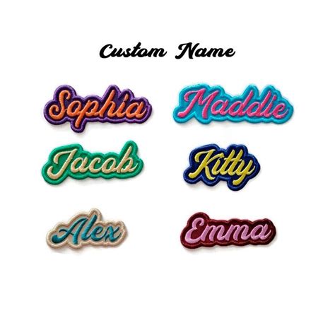 Custom Embroidered Name 13h Custom Name Tags Personalized Name