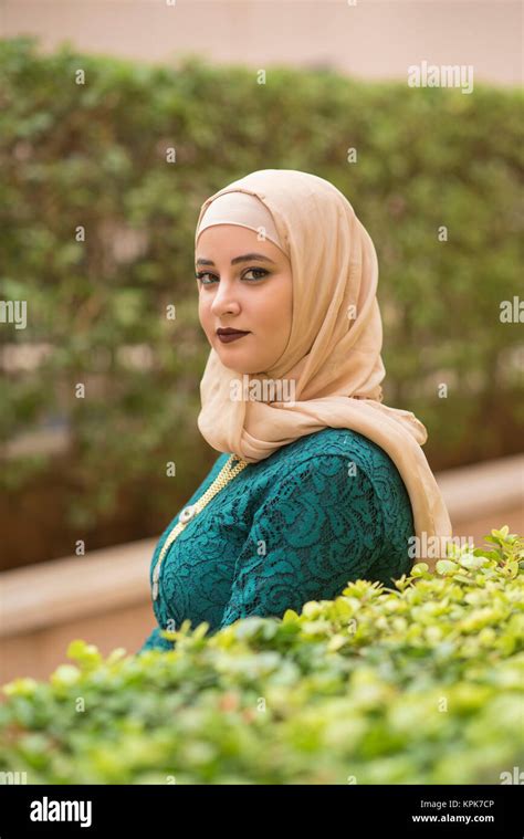 Beautiful Young Muslim Woman Wearing Hijab Outdoors Stock Photo Alamy