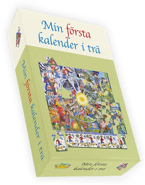 Min Första Kalender I Trä Pussel Hjelm Förlag