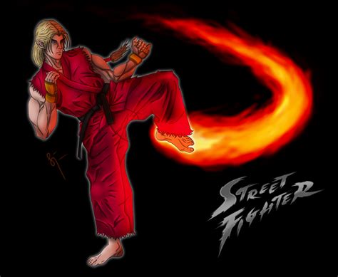 Ken Master Street Fighter Fan Art Inkman Illustrations Art Street