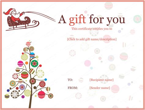 Babysitting gift certificate template creative images. Jolly Simple Christmas Gift Certificate Template